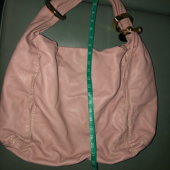 Jimmy Choo Saba Hobo Bag with Gold Bracelets - Picture 8 of 8